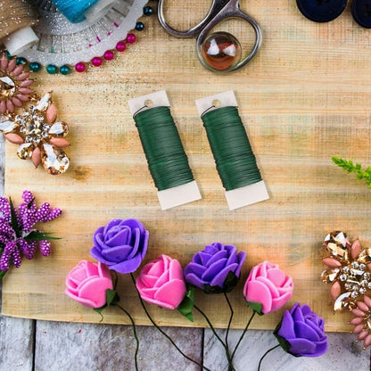 Floral Wire Paddle Wire 22 Gauge Florist Wire Wreath Wire for Wreath Making Craft Floral Flower Arrangements