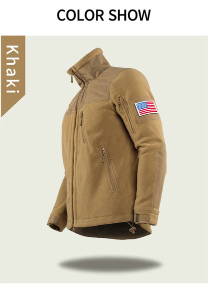 Winter Tactical Fleece Jacket Military Army Jacket Thermal Warm Camouflage Work Coats Mens Clothes Husband  Field Jacket Outwear