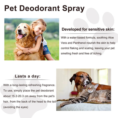 Pet Deodorization Spray 50ml Dog Perfume Lavender Oil Deodorization Spray Anti Itching Fragrant Pet  Cat and Dog Beauty Care