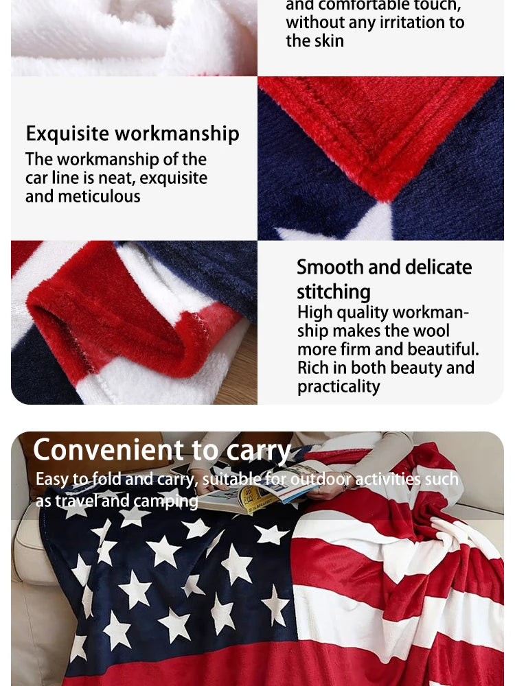 Bed blankets - Warm and plush throw for sofas, sofas, cars, and travel - machine-washed English style blankets