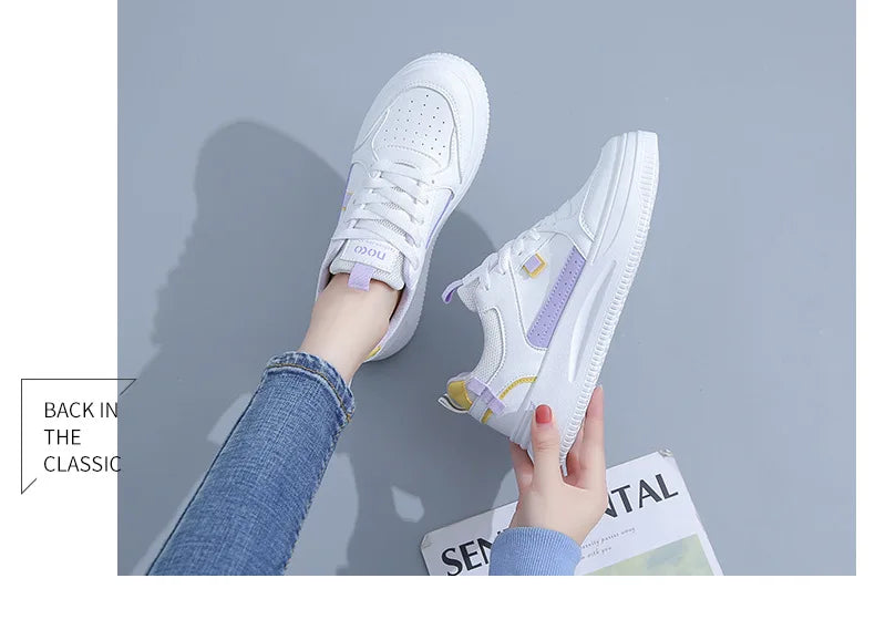 Fashion Women's Sneakers Platform Sports Shoes White running Sneakers Chunky Sneakers Shoes Tennis Female Basket