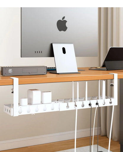 Desk Cable Management Tray,Wire Management, Cable Tray with Clamp for Wire Organizers,Computer Cord Rack for Office,Home