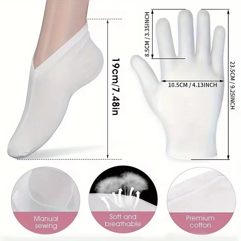 Touch Screen Moisturizing Gloves Moisturizing Socks Hand Spa Exfoliating Cracked Dead Skin Remover Treatment Foot Care Tools