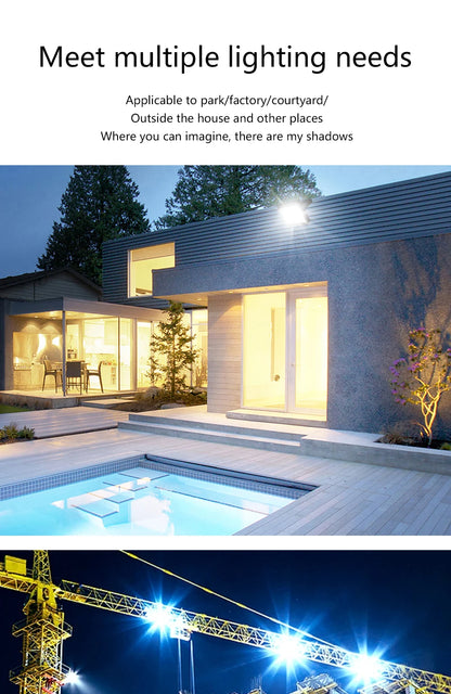 LED Flood Light AC220V 10W 20W 30W 50W 100W IP68 Waterproof Outdoor Garden Projector Lighting Refletor Spotlight Wall Floodlight