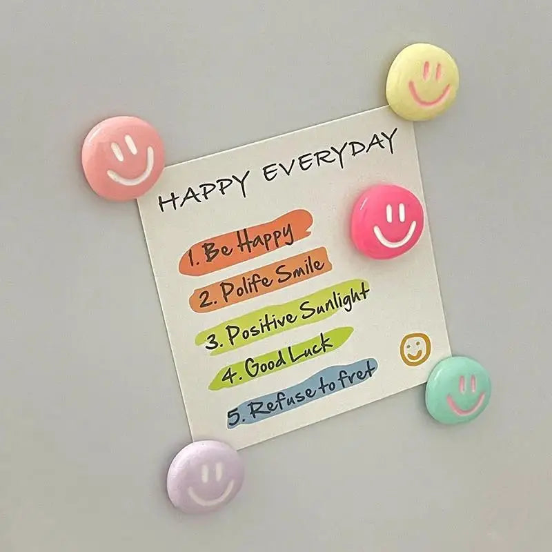 Cartoon Smile Face Fridge Magnets,Personalized Fridge Magnet for Kitchen Office  Locker Cabinet AndDishwasher,  Home Decoration