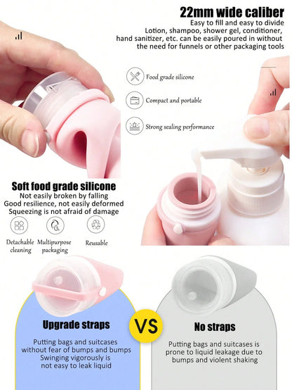 14pcs Travel Bottles Kit Leak Proof Travel Containers for Toiletries with Bag Portable Refillable Containers for Toiletries Sham