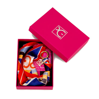 PG Women's Silk Scarf Accessories Temperament Pendant Luggage Accessories Fashionable Street Multi-style Luggage Accessories