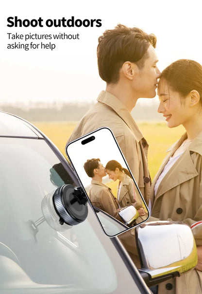 Magnetic Car Mount Strong Magnetic 360° Rotation Foldable Phone Holder For Cell Phone For iphone 14 15 16 Live Streaming K007