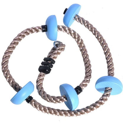 Kids Climbing Ropes Children Swing Disc Climbing Plastic Rope Kids Playground Equipment Outdoor Indoor Swing Fun Fitness Toys
