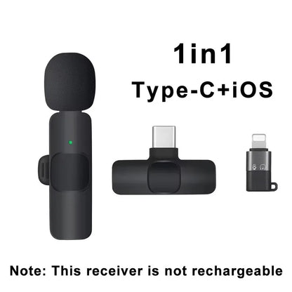 Wireless lavalier microphone for live streaming/YouTube/TikTok/Facebook live streaming noise cancelling microphone suitable for