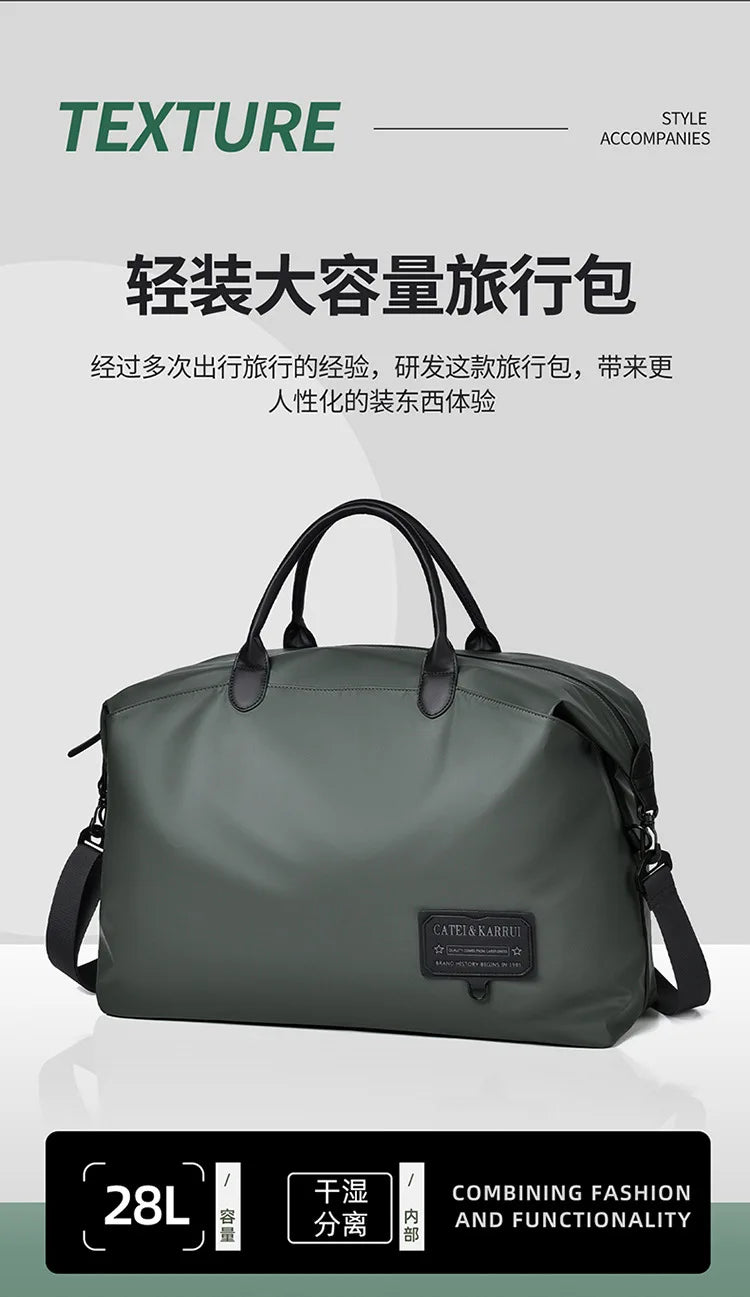 New Travel Tote Men Handbag Oxford Large Capacity Handbags For Men Briefcase Travel Crossbody Bags Waterproof Gym Luggage Bag