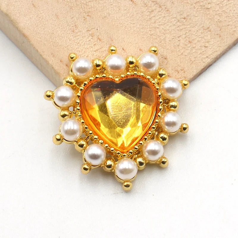 23MM fashion pearl and peach alloy accessories Diy wedding dress hair accessories invitation jewelry decorative accessories