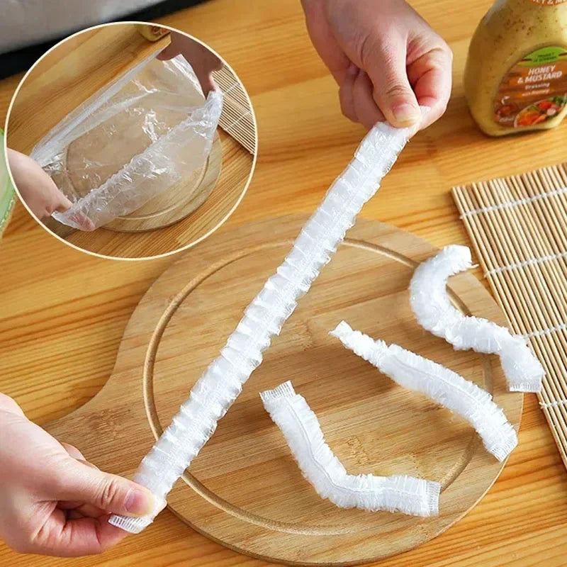 Reusable Disposable Food Cover Plastic Wrap Durable Elastic Food Lids for Bowls Elastic Plate Covers For Kitchen Food Saver Bag