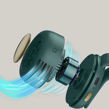 Usb Rechargeable Handheld Fan Portable Electric Fan Adjustable Wind Direction Clipped Onto Clothes Fan Summer Electric Fan