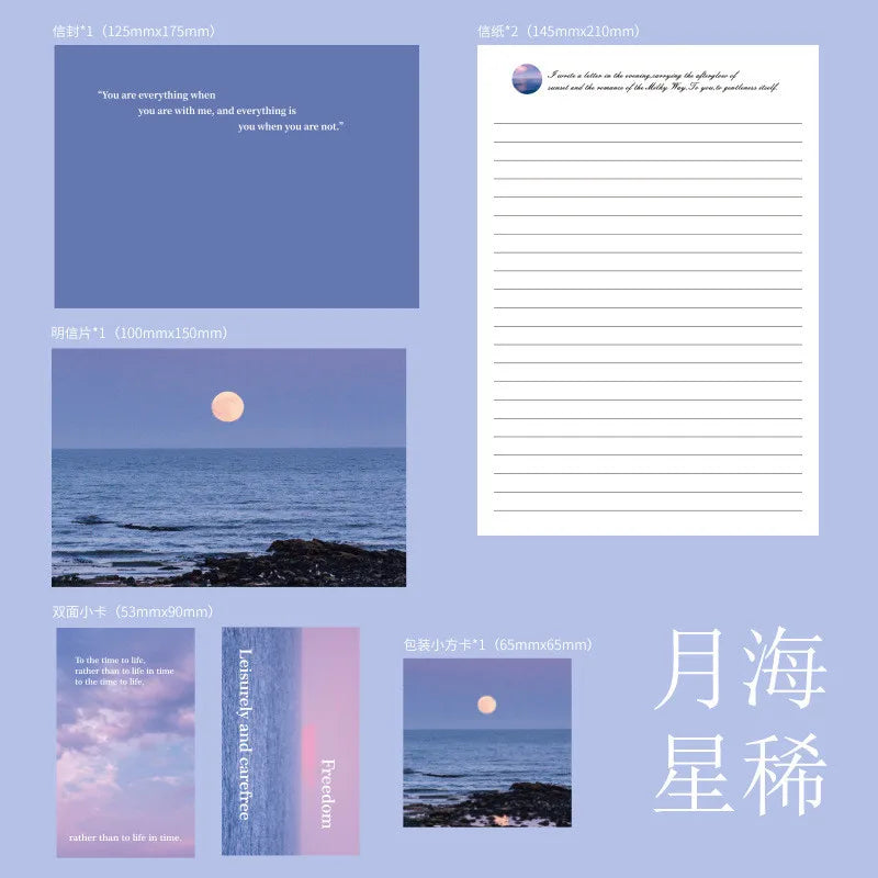 Stationary Paper and Envelopes Set Stationary Set for Women Girls and Men Boys Cute Stationary Writing Stationery Paper