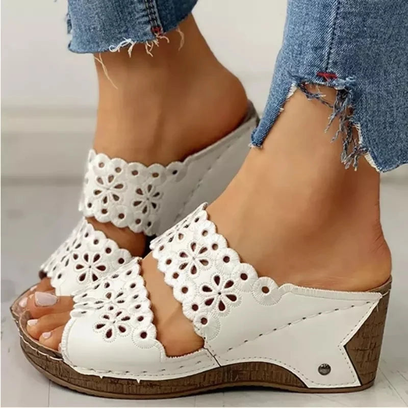 Women's sandal Wedge women shoes Summer Beach Sandal Women Fashion Gladiator Flat shoes gladiator sandal women Sandalias mujer