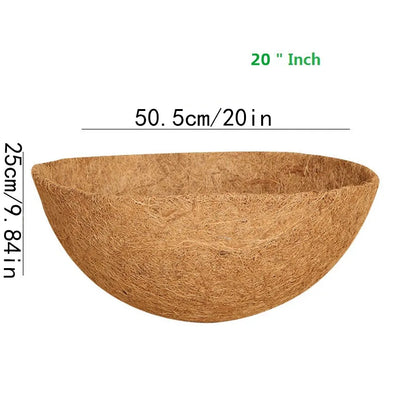 Coconut Palm Basket Cushion Coconut Palm Inner Lining Hanging Basket Hanging Pot Wall Hanging Flower Pot