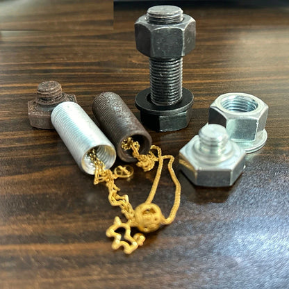 Metal Screw Bolt Storage Cash Money Hide Stash Safe Diversion Container Box Hidden Secret Compartment for Cash Pill