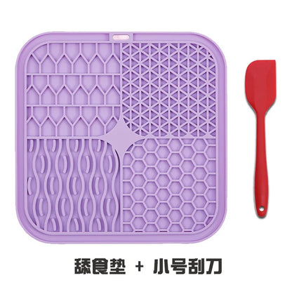 Pet Licking Tray Cats and Dogs Slow Food Licking Tray Anti-choking Food Grade Silicone Sucker Pet Suppliespet Suppl Item Type