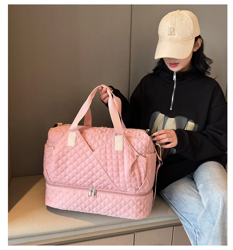 Large Capacity Travel Bags Luggage Organizer Bag Handbag Waterproof Portable Foldable Travel Clothes Storage Bag Shoulder Bags