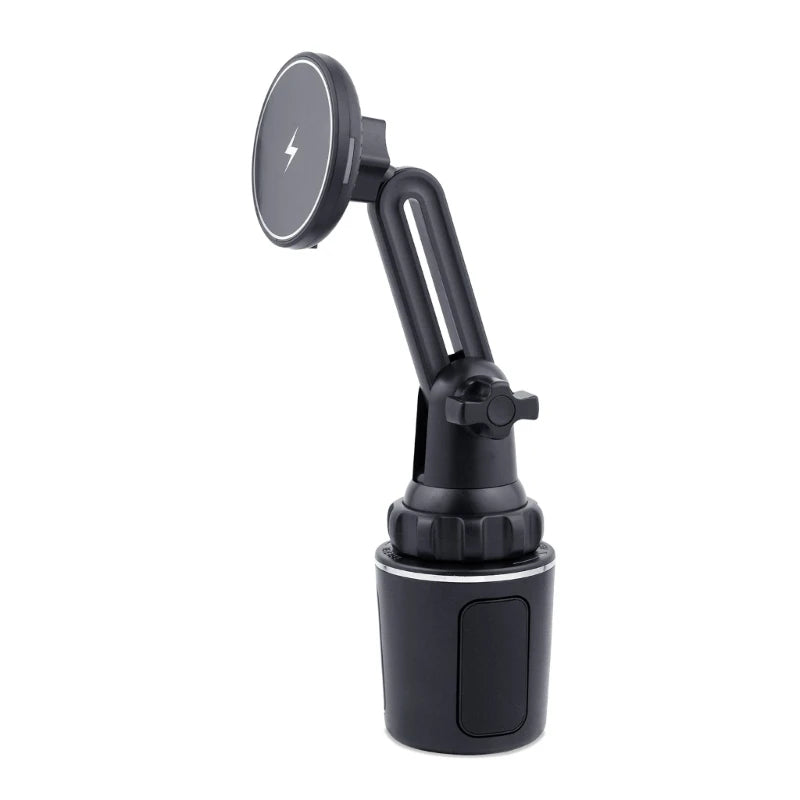 15W Magnetic Wireless Car Mount For MagSafe Cup Holder Car Phone Mount For IOS Phone 12/13/14