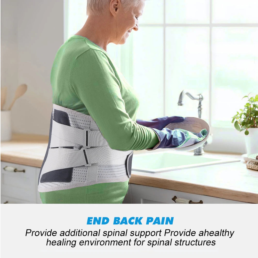 1PCS Back Brace for Lower Backs Pain Relief- Back Support Belt for Women Men for Sciatica.Removable Stays for Lower Back Support