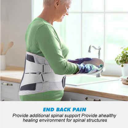 1PCS Back Brace for Lower Backs Pain Relief- Back Support Belt for Women Men for Sciatica.Removable Stays for Lower Back Support