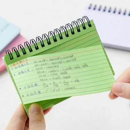 Simple Lined Spiral Notebook With Colorful Pages,Tearable Binding,Office Supplies Journal Diary Stationery Back To School