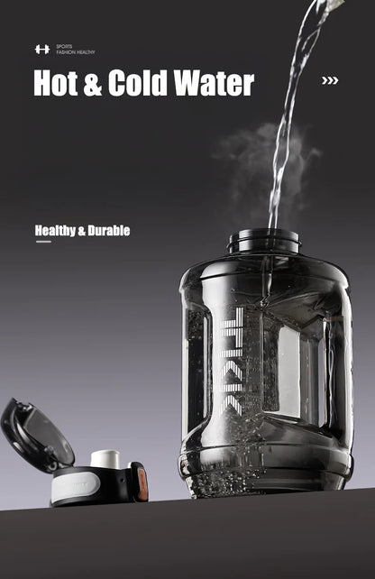 1800Ml Large Sports Plastic Water Bottle with Straw Lid Lock for Hydration, Gym Workouts, Outdoor Fitness, Travel, Camping