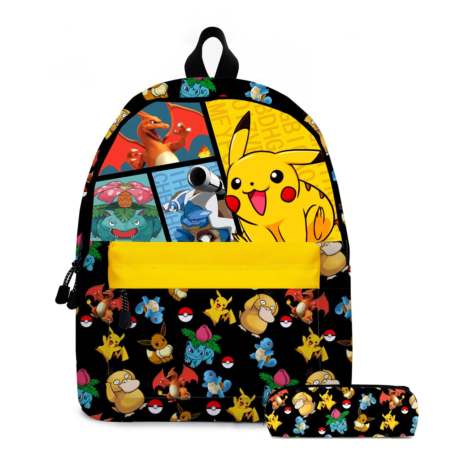 Pokemon Pikachu School Bags Backpacks Anime Kids Bags Kawaii Big Capacity Travel Bag Teenagers Schoolbag Girls Boys Rucksacks