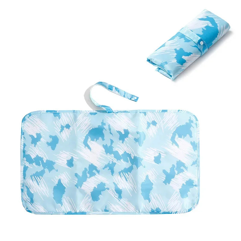 Waterproof Foldable Baby Diaper Changing Pad Portable Nylon Diaper Sheet for Newborn Toddler Travel Essential