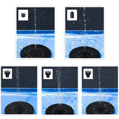 Mini Solar Water Fountain Pool Pond Waterfall Fountain Garden Decoration Outdoor Bird Bath Solar Powered Fountain Floating Water