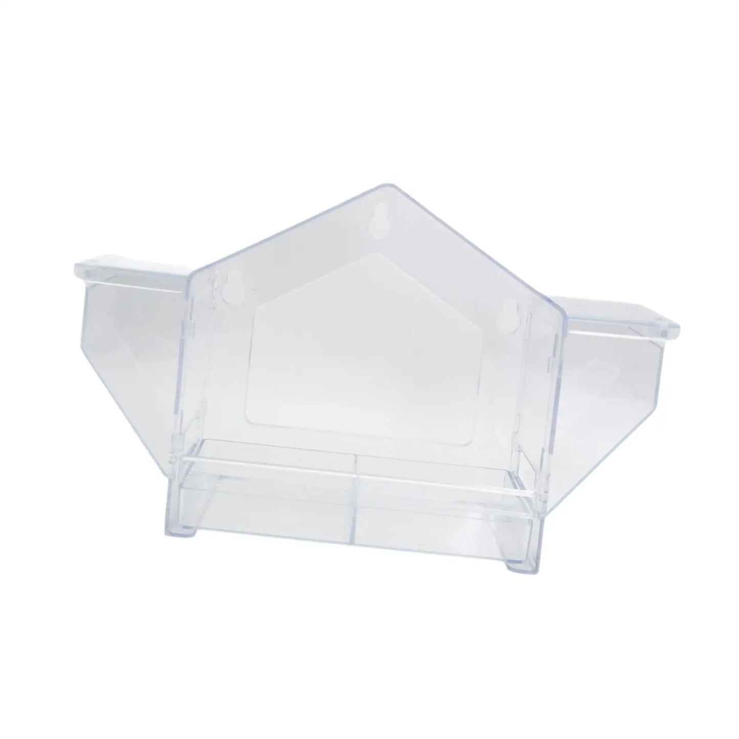 Bird Feeder Removable Food Storage Tray Transparent for Bird Watching Birdfeeder for Backyard Outdoor Lawn Patio Lovebirds