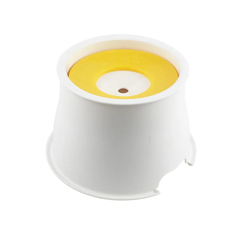 OUWO Pet Water Bowl Float Non Wet Mouth Cat Dog Buoyancy Pet Water With Floating Plates No Spill Water Bowl