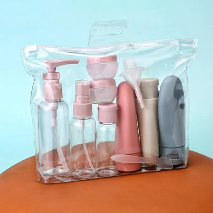 11PCS Travel Bottles Set, Travel Containers Leak-Proof Silicone Squeezable Containers Bottles Set for Shampoo Conditioner Lotion