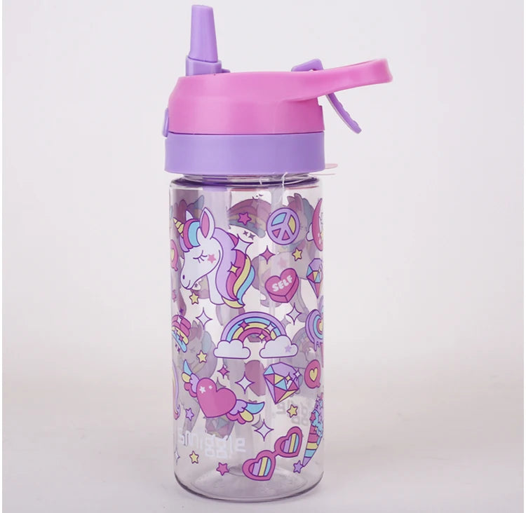 Australian Smiggle Backpack Pink And White Unicorn Student Stationery Backpack Lunch Bag Water Cup Student Gift
