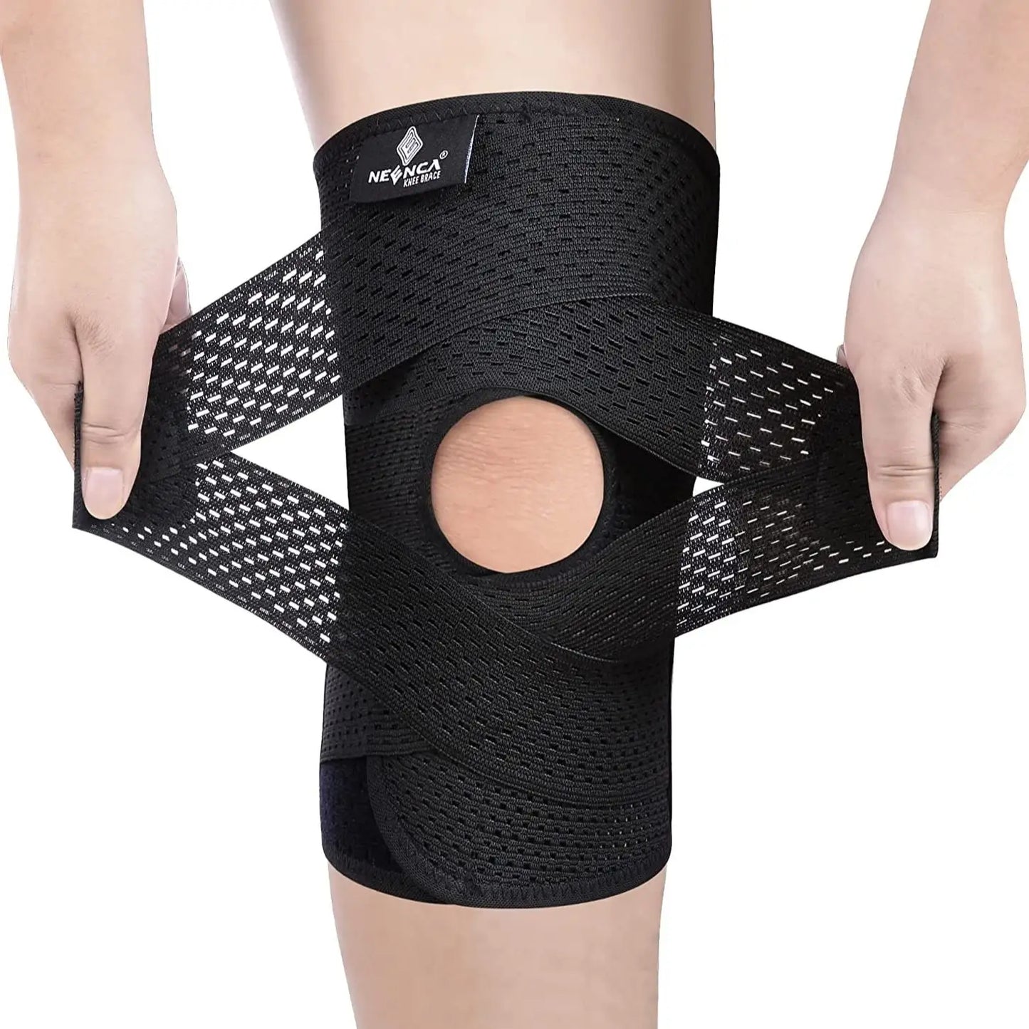 Breathable Knee Pads Support with Side Stabilizers for Men and Women Meniscal Tear Knee Pain ACL MCL Arthritis Injuries Recovery
