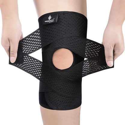 Breathable Knee Pads Support with Side Stabilizers for Men and Women Meniscal Tear Knee Pain ACL MCL Arthritis Injuries Recovery