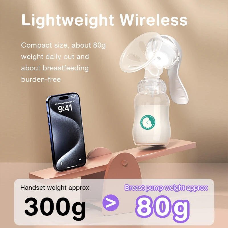 Breast Pump Baby Nipple Manual Suction Milk Pump Feeding Breasts Pumps Milk Bottle Sucking Postpartum Supplies BPA Free