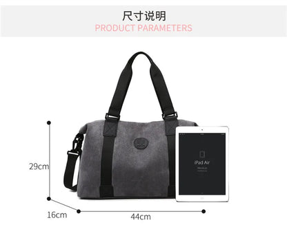 Men's Large Capacity Fashionable Short Distance Travel Totes New Suede Travel Handbag Women's Portable Sports and Fitness Bag
