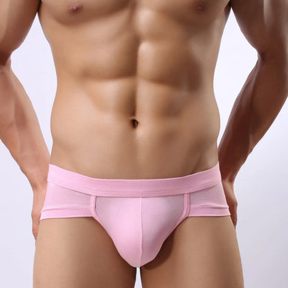Mens Sexy Modal Underwear Briefs Men Low Rise U convex Pouch Brief Underpants Men Breathable Briefs