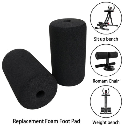 2Pcs Foot Foam Pads Rollers Replacement For Leg Extension For Weight Bench For Gym Exercise Machines Foot Foam Pads