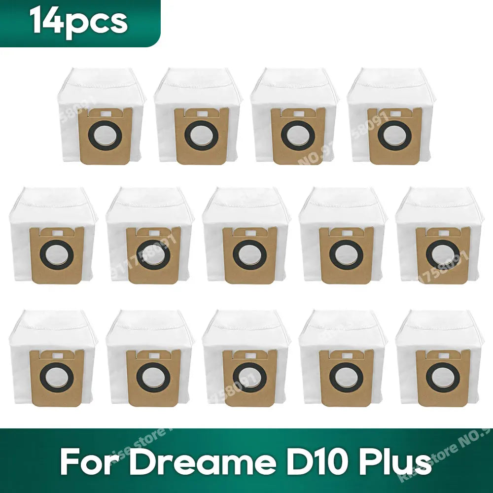 Compatible For Dreame D10 Plus / D9 Plus Robot Vacuums Spare Parts Kit Accessories Dust Bag Sack Replacement