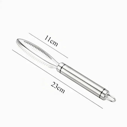 Kitchen Accessories Stainles Fish Scales Scraping Graters Fast Remove Fish Cleaning Peeler Scraper Fish Bone Tweezers Tool Gadge