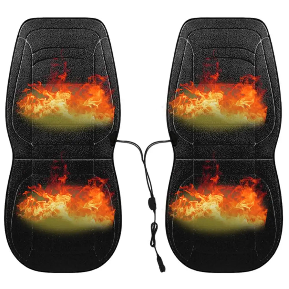 2pcs Car Driver Heated Seat Cushion Universal Auto Heated Seat Covers Seat Car Heater Cushion Fast Heating Cars Seat Heating Pad