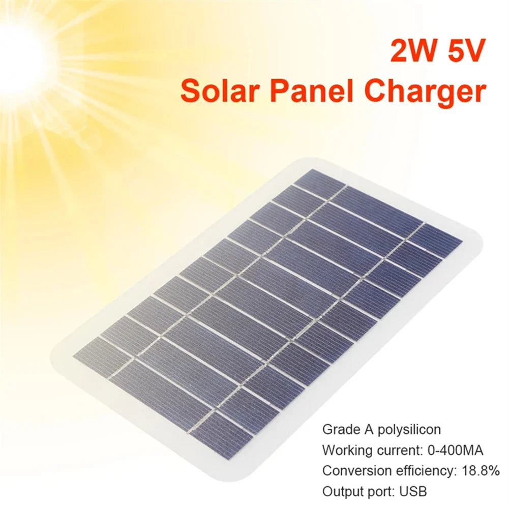 Upgrade new Solar Panel Portable For Fast Phone Charging,Outdoor Mini Solar Charger Outdoor Portable Solar Cell Plate