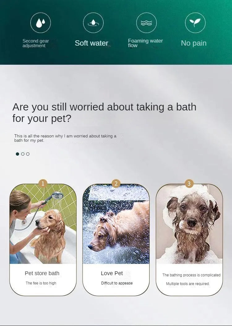 Pet Shower Head Pet Shop Dog Shower Head Water Saving Shower Head Children's rosette head bath shower head Bathroom Accessories