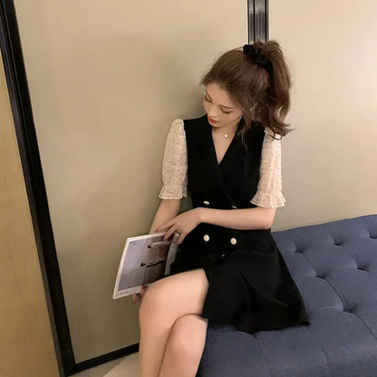 Clothes Mesh Dresses for Women 2024 Formal Occasion Blazer Holiday Woman Dress New Features of In Hot Fashion Sensual Sexy Loose