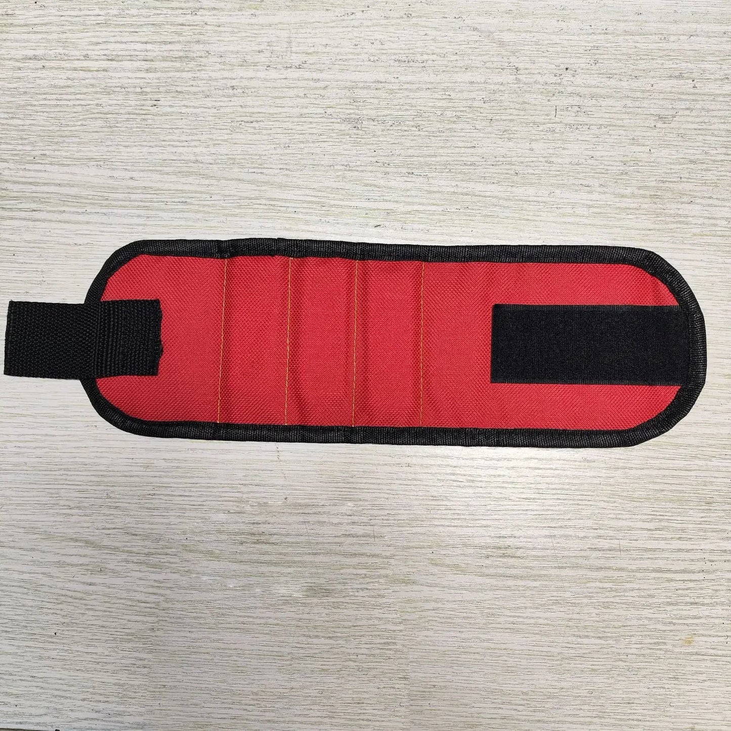 Magnetic Tool Wristband with Magnets Adjustable Workband for Holding Screws Nails Drill Bits Construction Mechanics DIY Repair