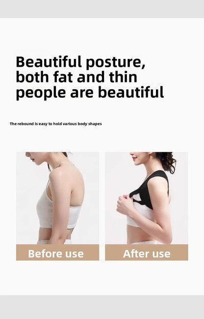 Posture Corrector for Adults - Adjustable Back Brace To Straighten Spine Improve Shoulder Alignment Kyphosis Correction